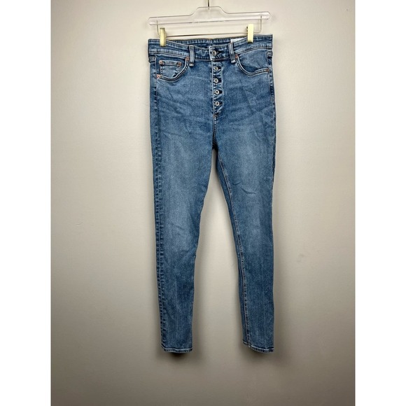 rag & bone Women's Skinny Jeans - Blue - Picture 1 of 4